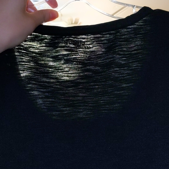 Chico's Sheer Black Tee - Picture 3 of 5